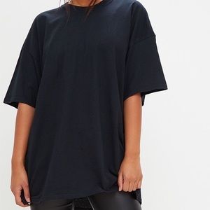 Black Oversized Boyfriend T Shirt